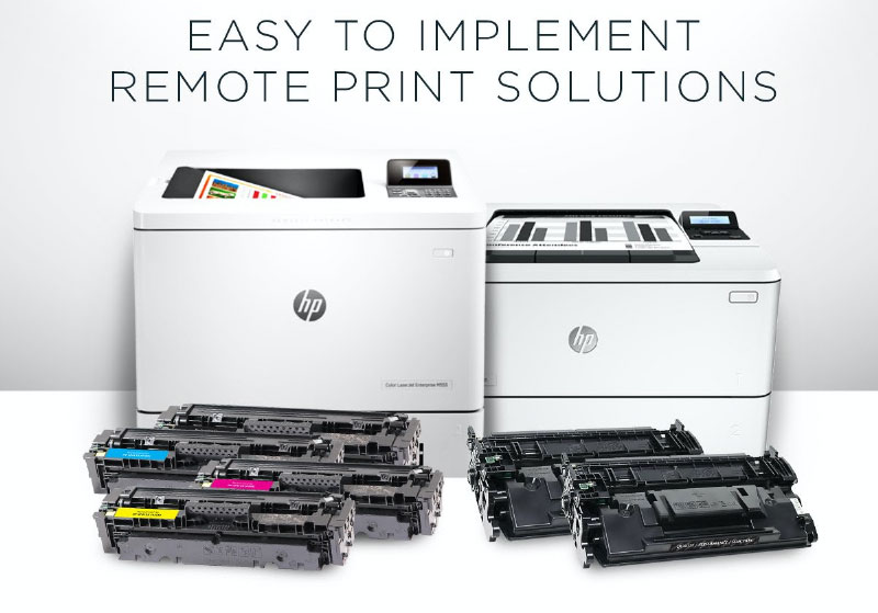 Easy to implement remote print management and printer supplies